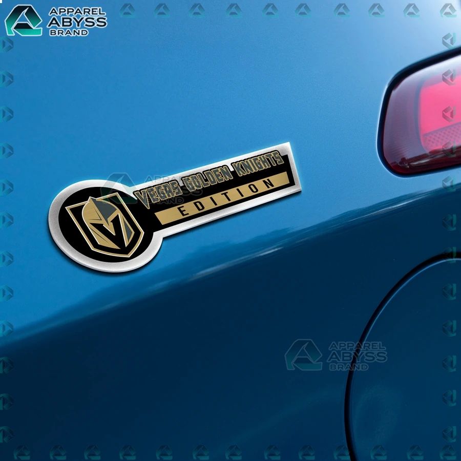 Vegas Golden Knights Edition 3D Engraved Car Name Emblem