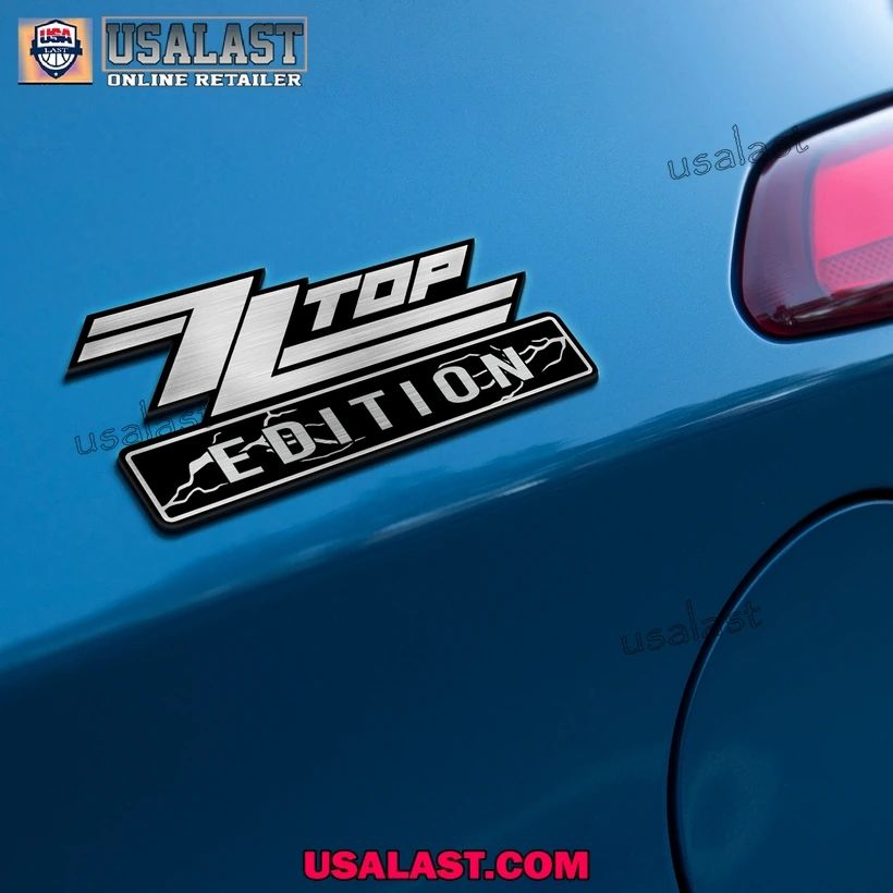 ZZ Top Edition 3D Engraved Car Emblem Sticker