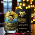 Pittsburgh Penguins 58th Anniversary Whiskey Glass