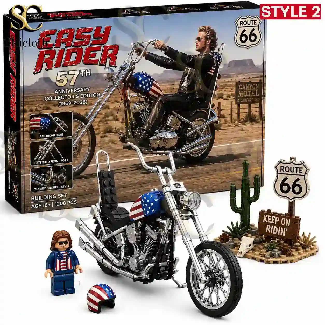 Easy Rider Route 66 Anniversary Collector Building Set