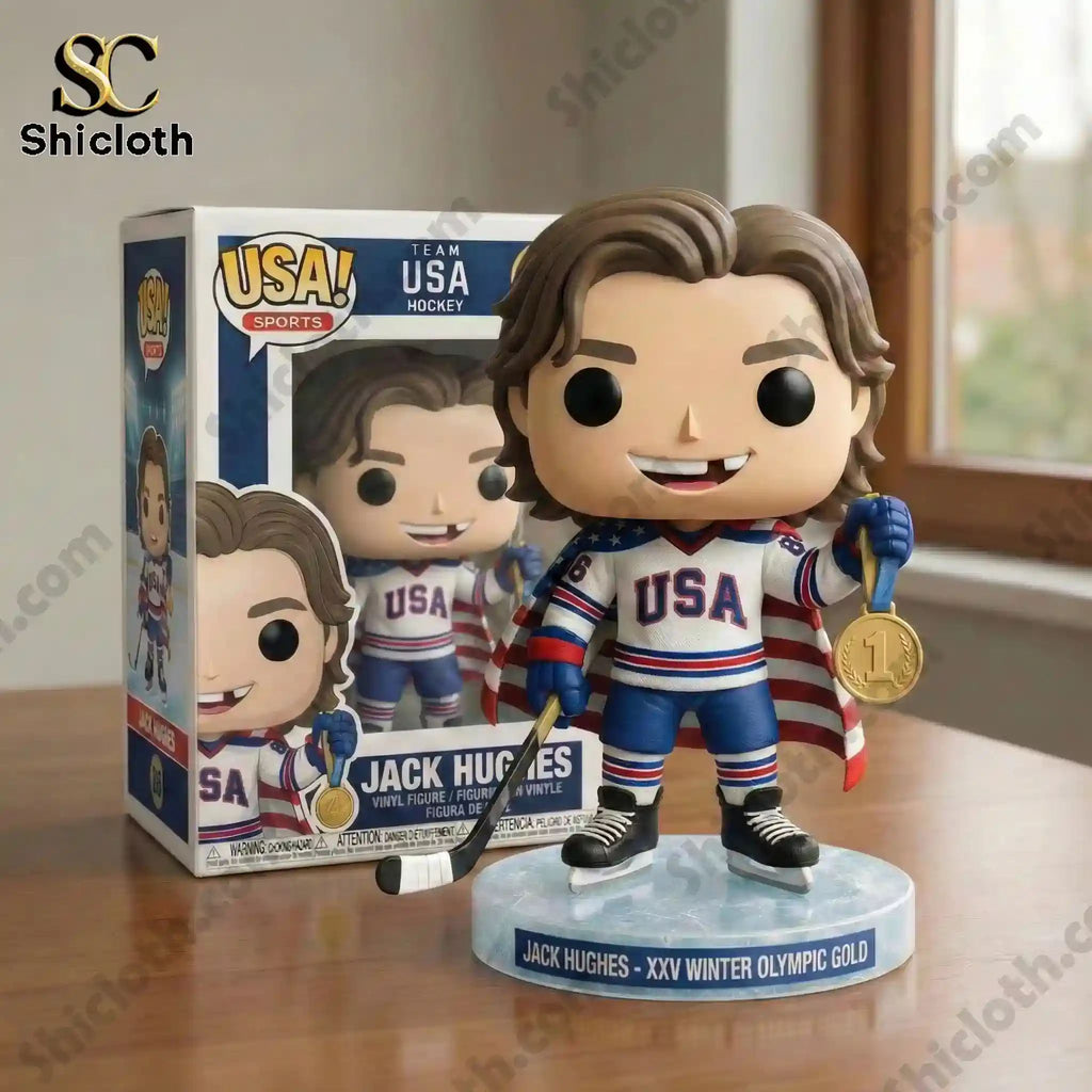 Jack Hughes 25th Winter Olympic Pop! Figure Dolls