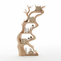 Unique Natural Bookshelf Modern Tree Bookcase Home Decor