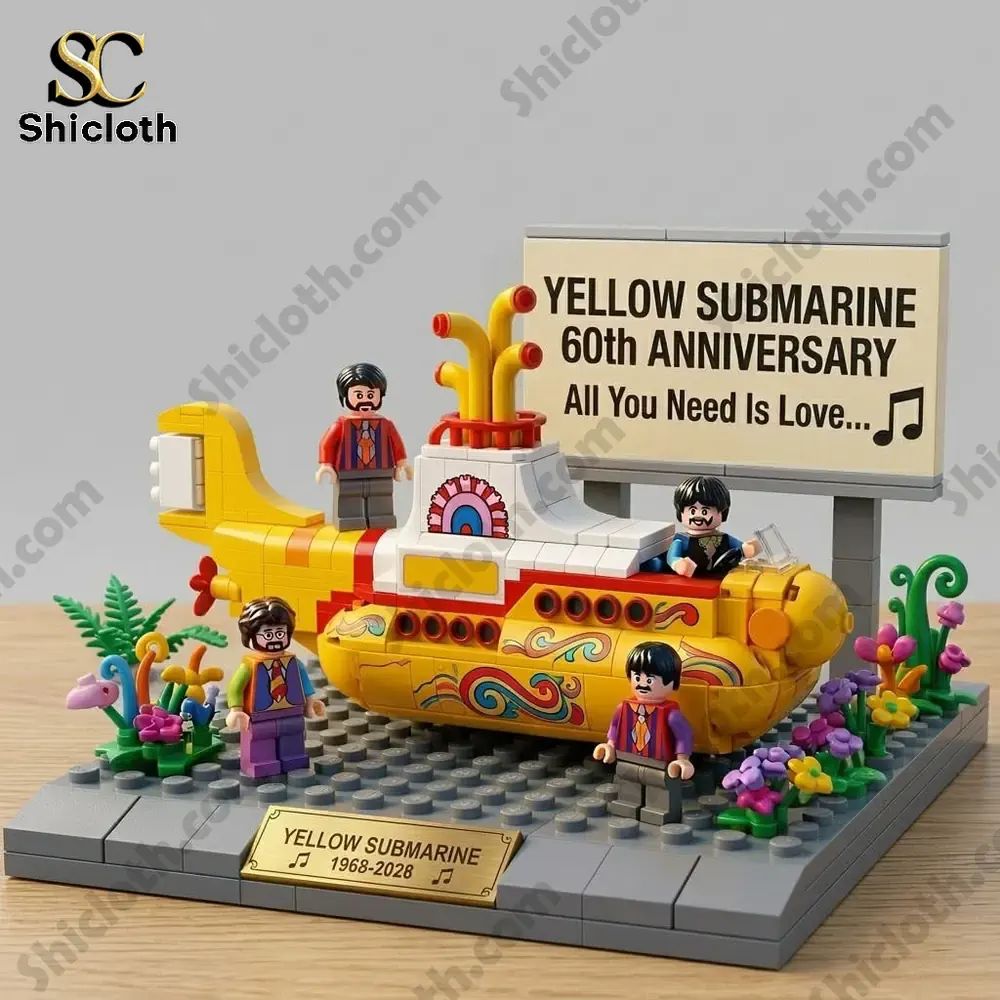 Yellow Submarine 60th Anniversary Building Brick