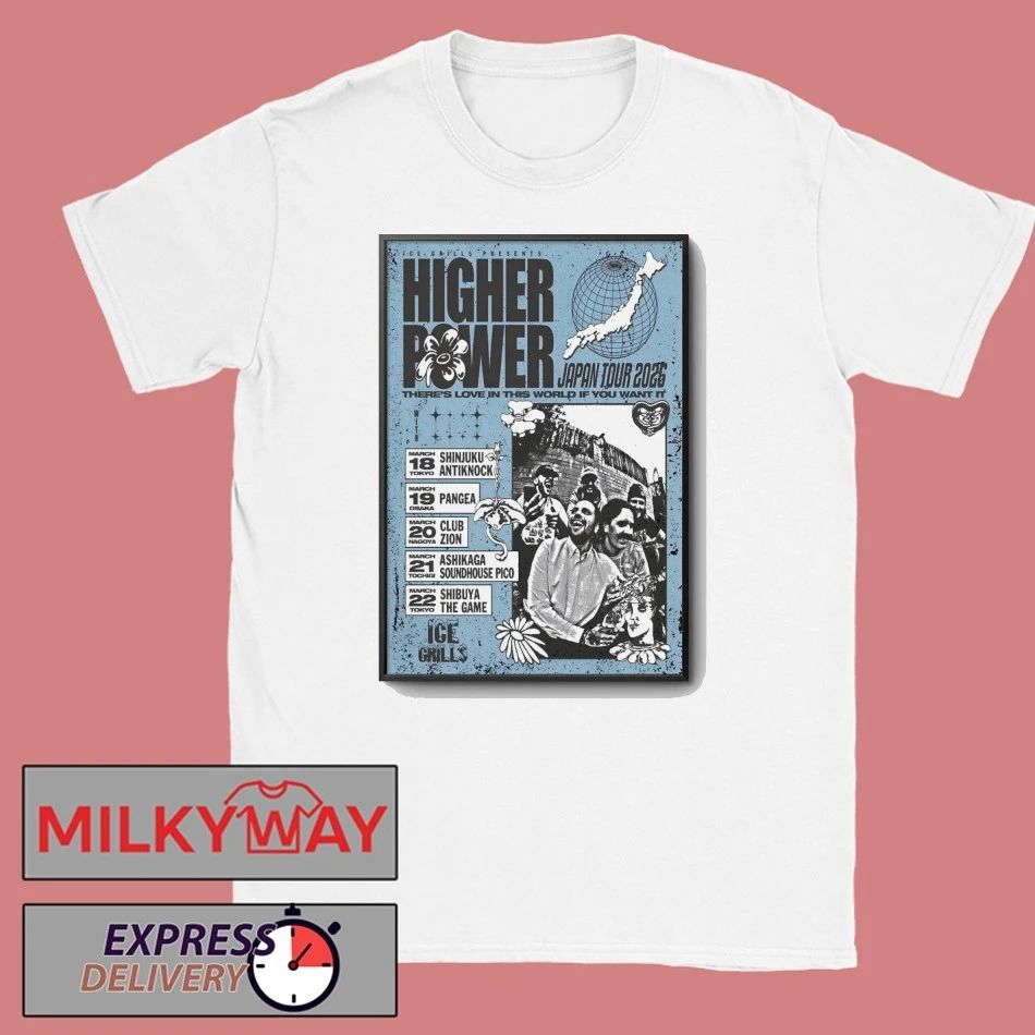 Higher Power Japan 2026 Tour Poster shirt