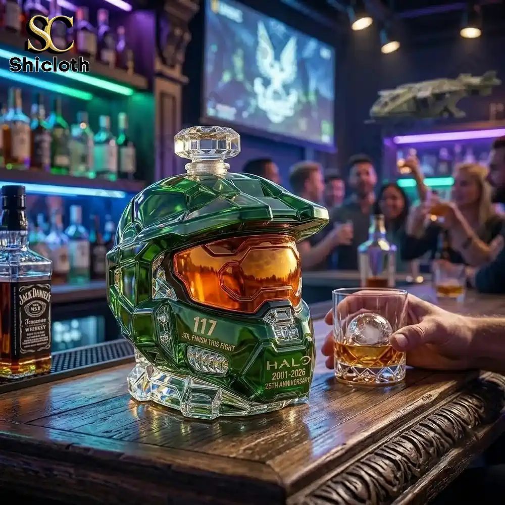 Halo 25th Anniversary Whiskey Bottle