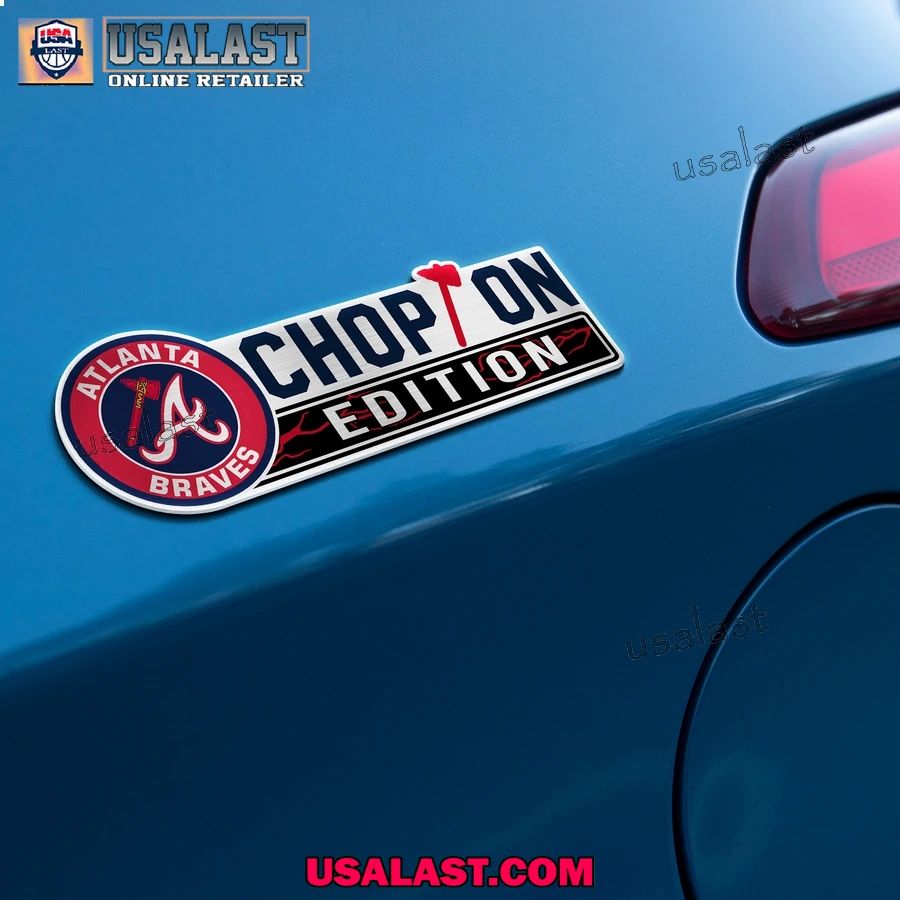 Atlanta Braves Edition Engraved Car Name Badge