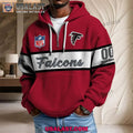 Atlanta Falcons Waffle Half Zip Hoodie