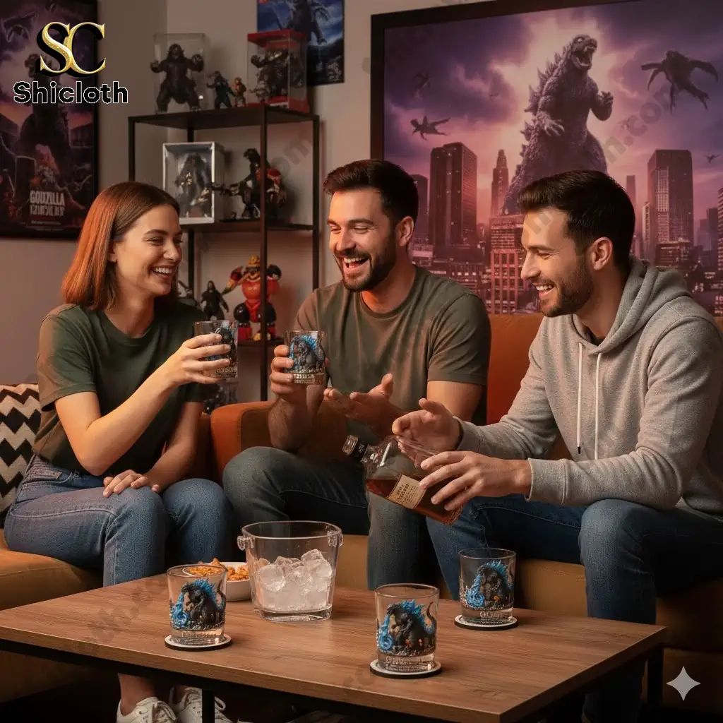 Godzilla 72nd Anniversary Whiskey Glass