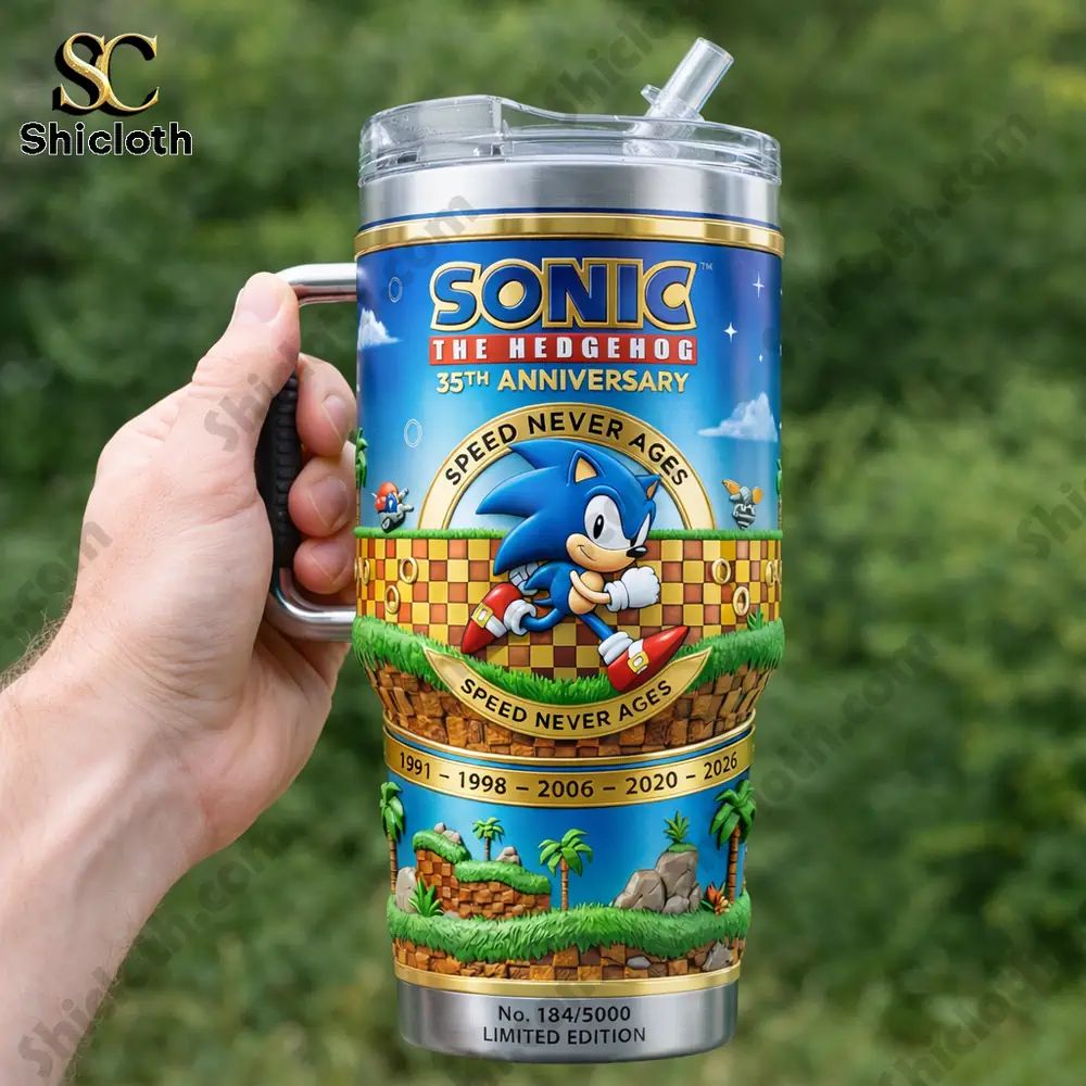Sonic 35th Anniversary Collector YETI Tumbler