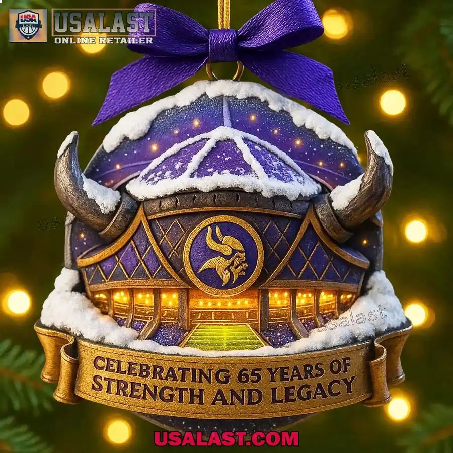 Minnesota Vikings Stadium 2025 Christmas Ornament