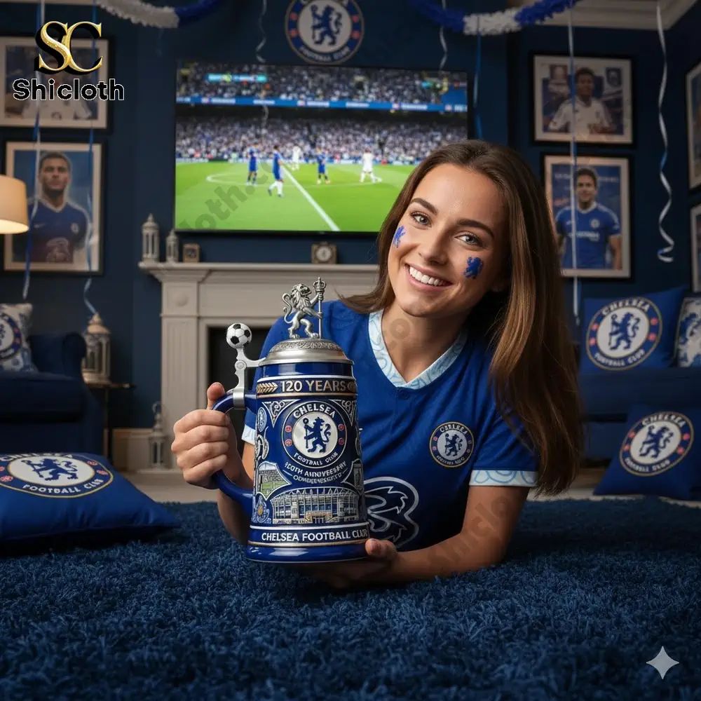 Chelsea Football Club 120th Anniversary Commemorative Beer Stein