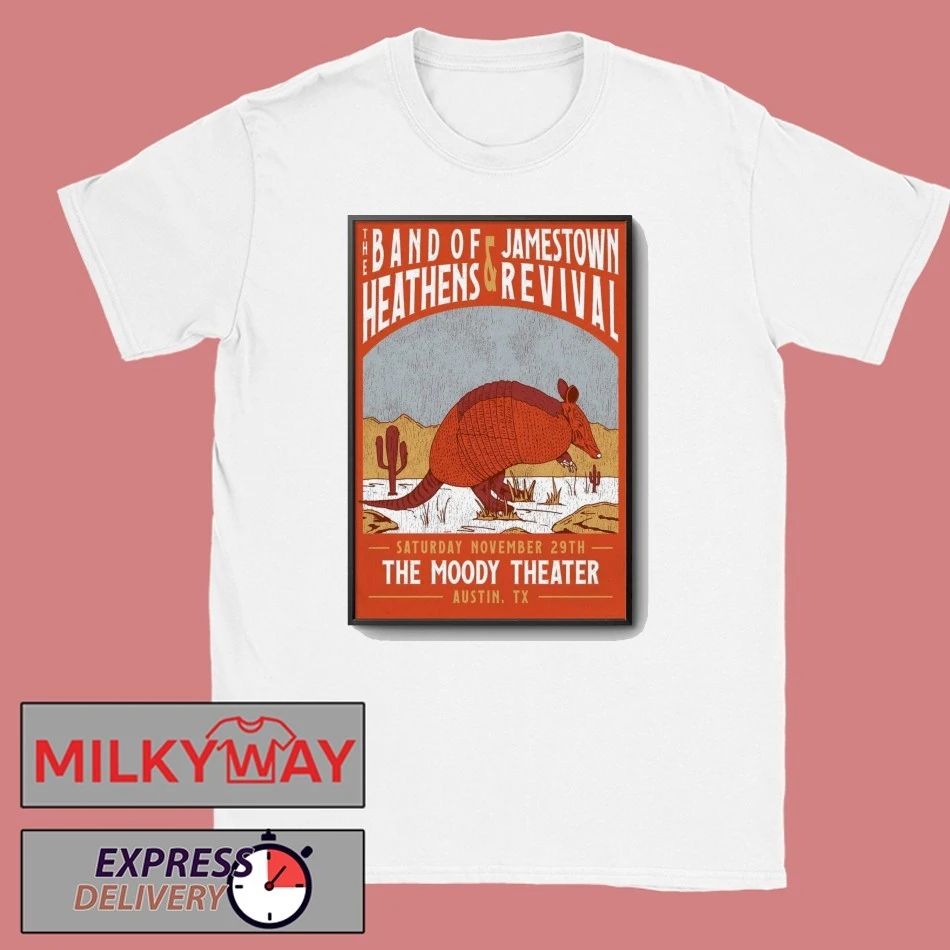 The Band Of Heathens And Jamestown Revival The Moody Theater in Austin TX Nov 29 2025 Poster shirt