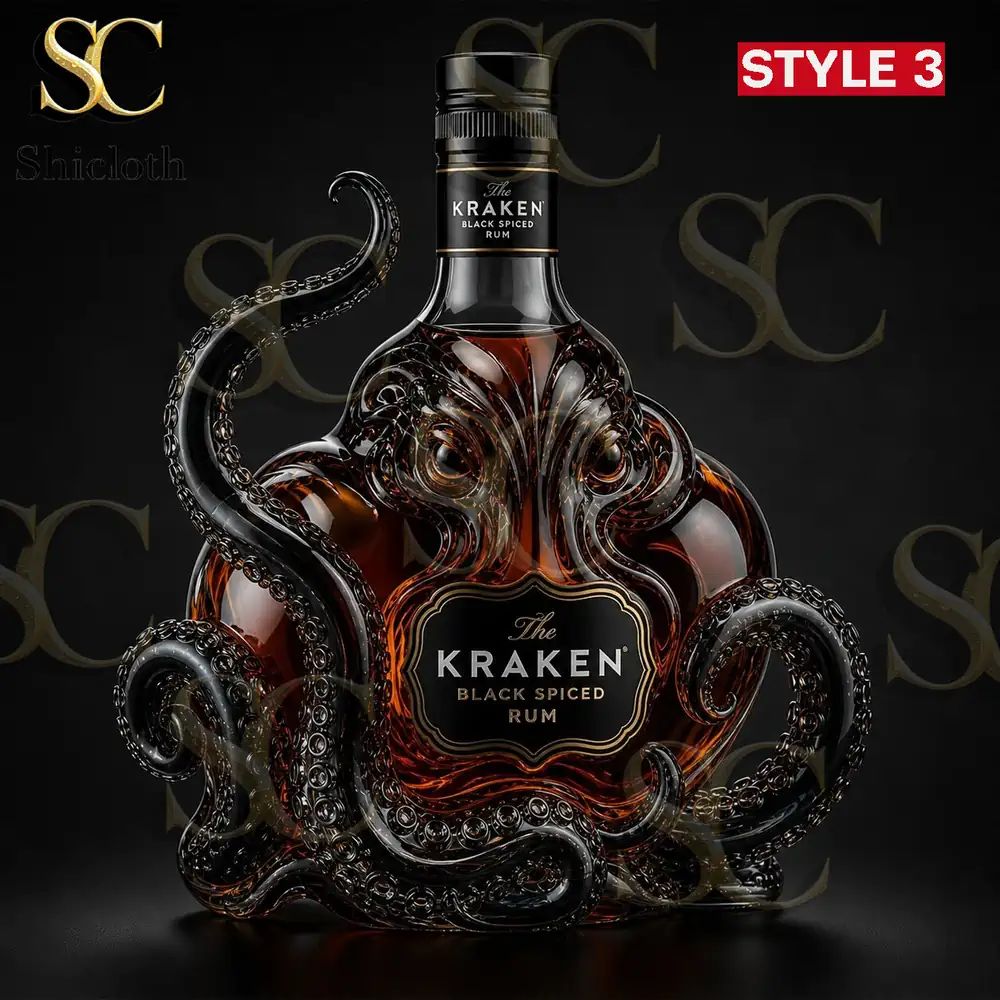 The Kraken Rum Edition 3D Octopus Bottle