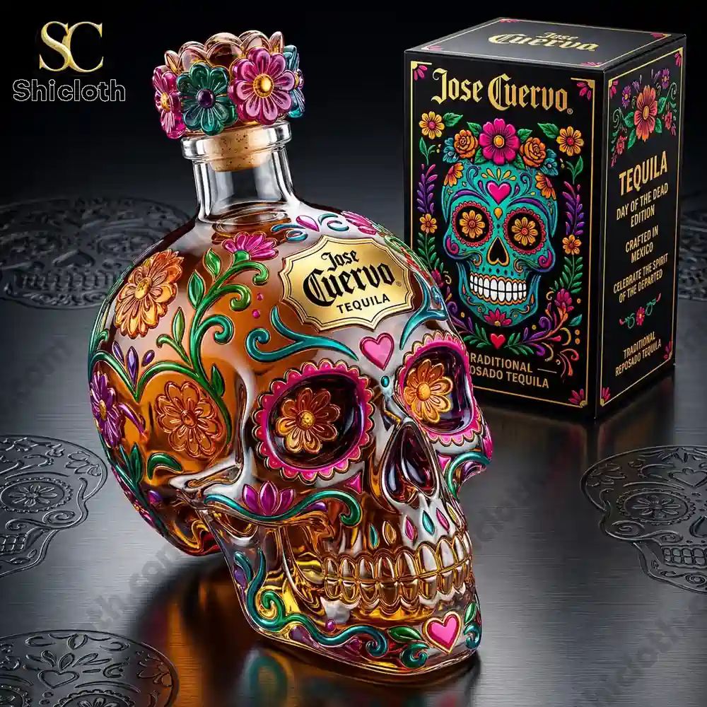 Jose Cuervo Day of the Dead Tequila Bottle