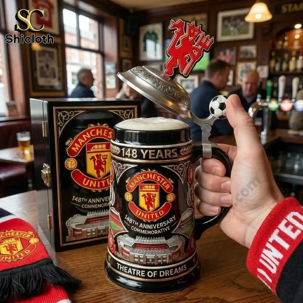 Manchester United 148th Anniversary Commemorative Collector Beer Stein