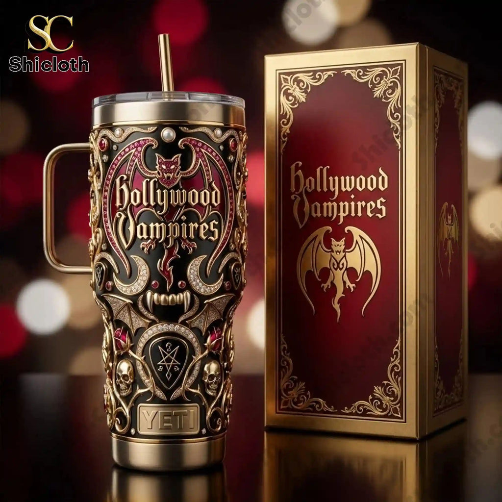Hollywood Vampires 40 oz Yeti Tumbler With Handle