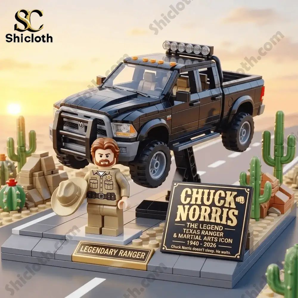 Texas Ranger Chuck Norris Commemorative Building Block Set