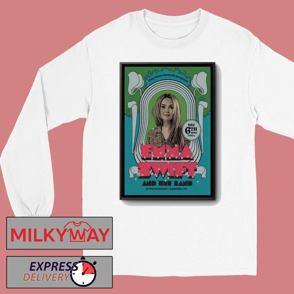 Emma Swift Dec 6 2025 The Basement in Nashville TN Poster shirt