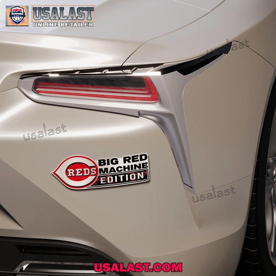 Cincinnati Reds Edition Engraved Car Name Badge
