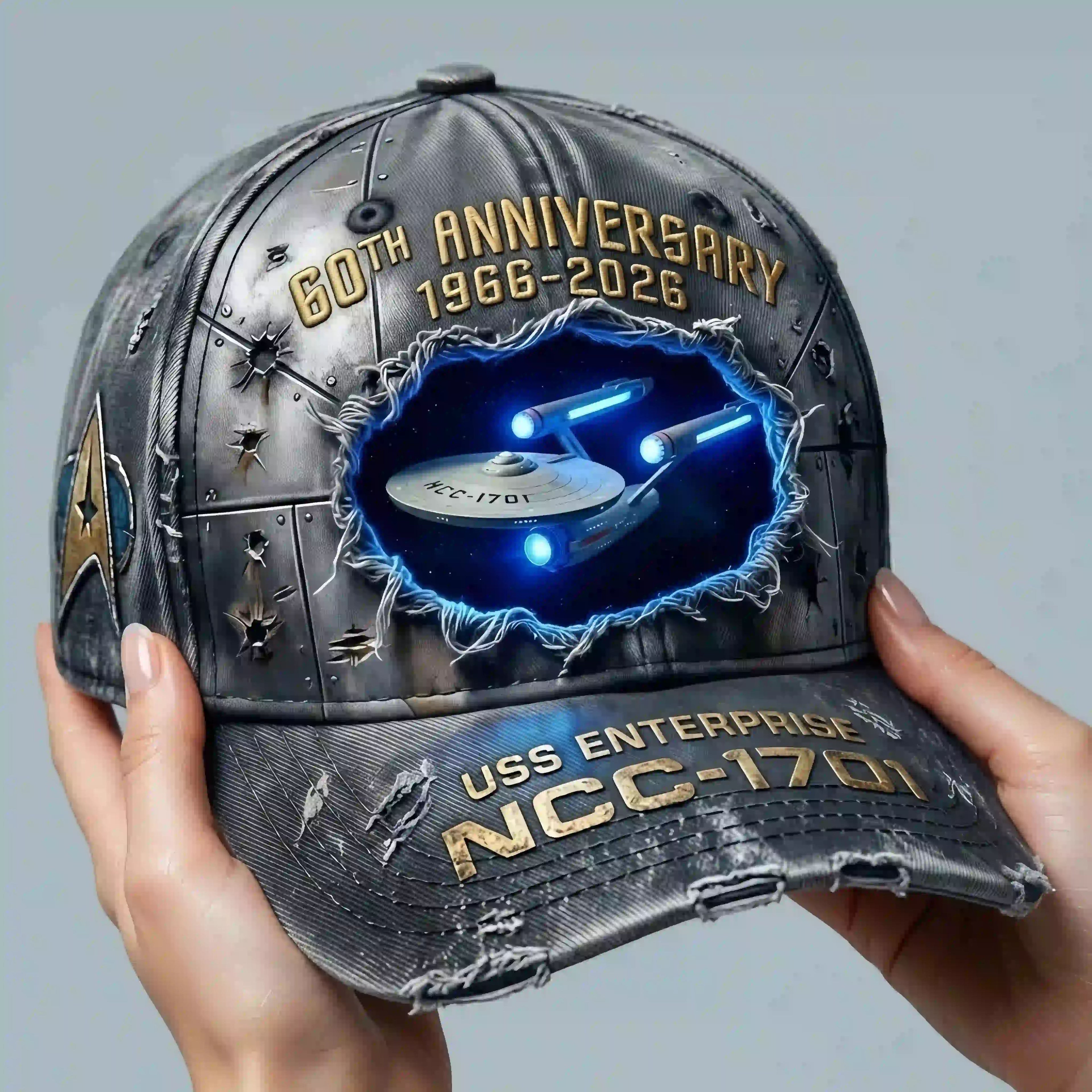 ST 60th Anniversary USS Enterprise NCC-1701 Commemorative Hat