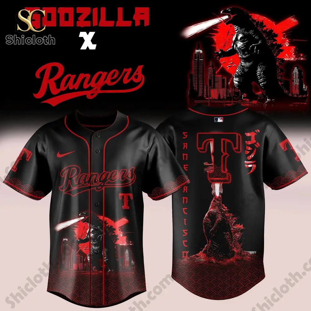 Texas Rangers x Godzilla 2026 Jersey