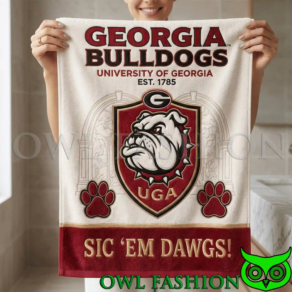 Georgia Bulldogs Premium Bath Towels