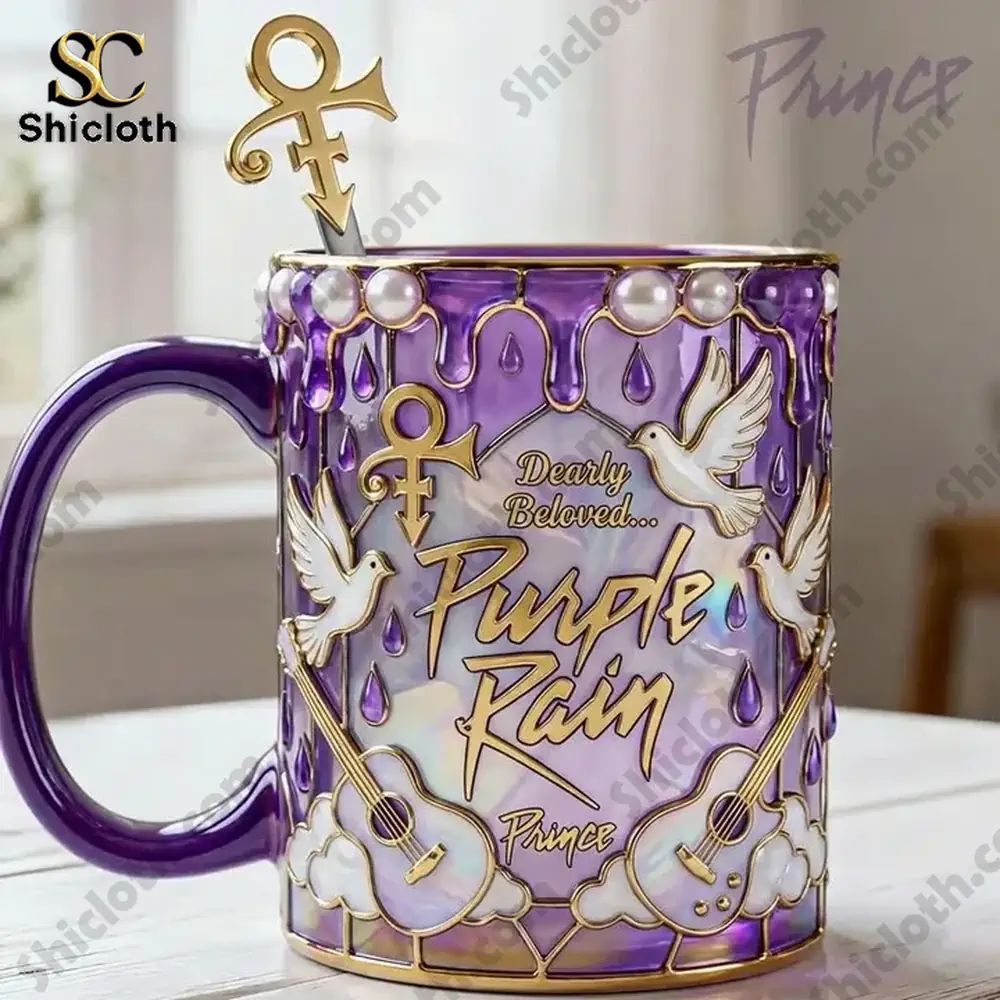 Prince Dearly Beloved Purple Rain Prince Mug