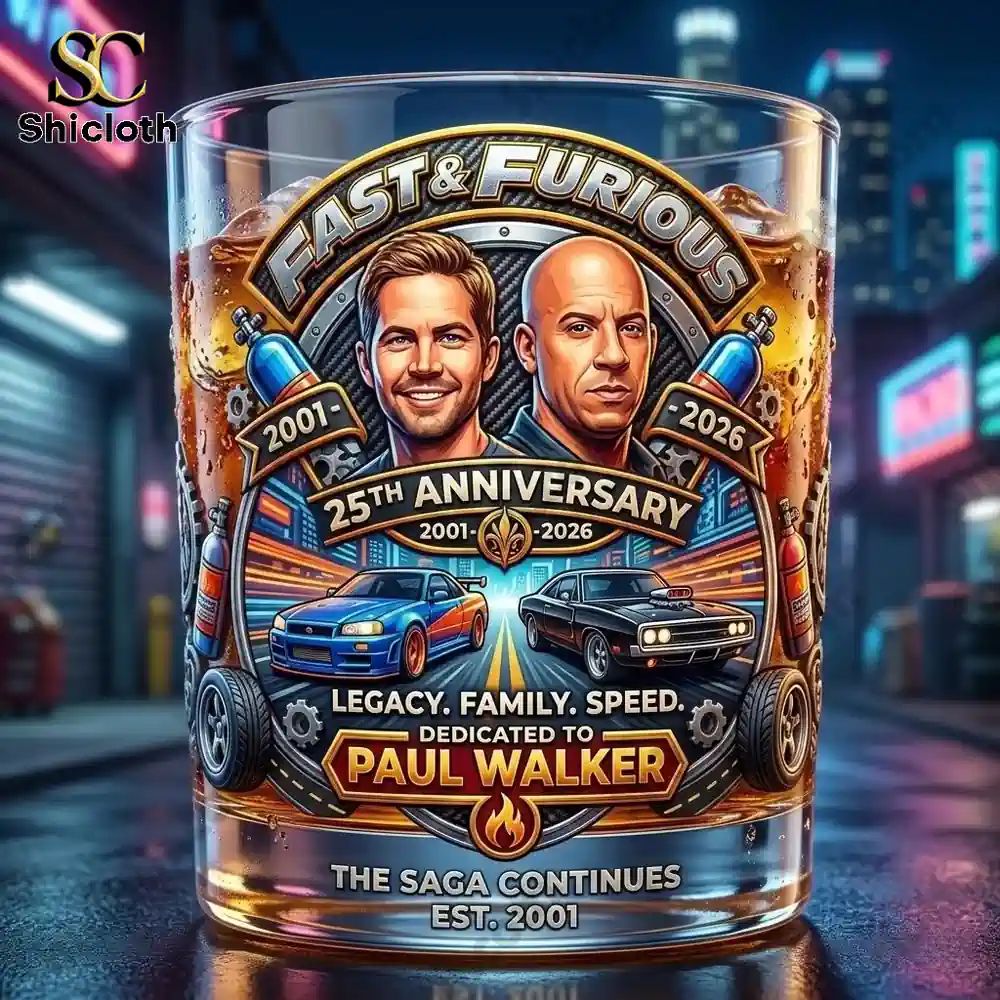 Fast & Furious 25th Anniversary Tribute Whiskey Glass