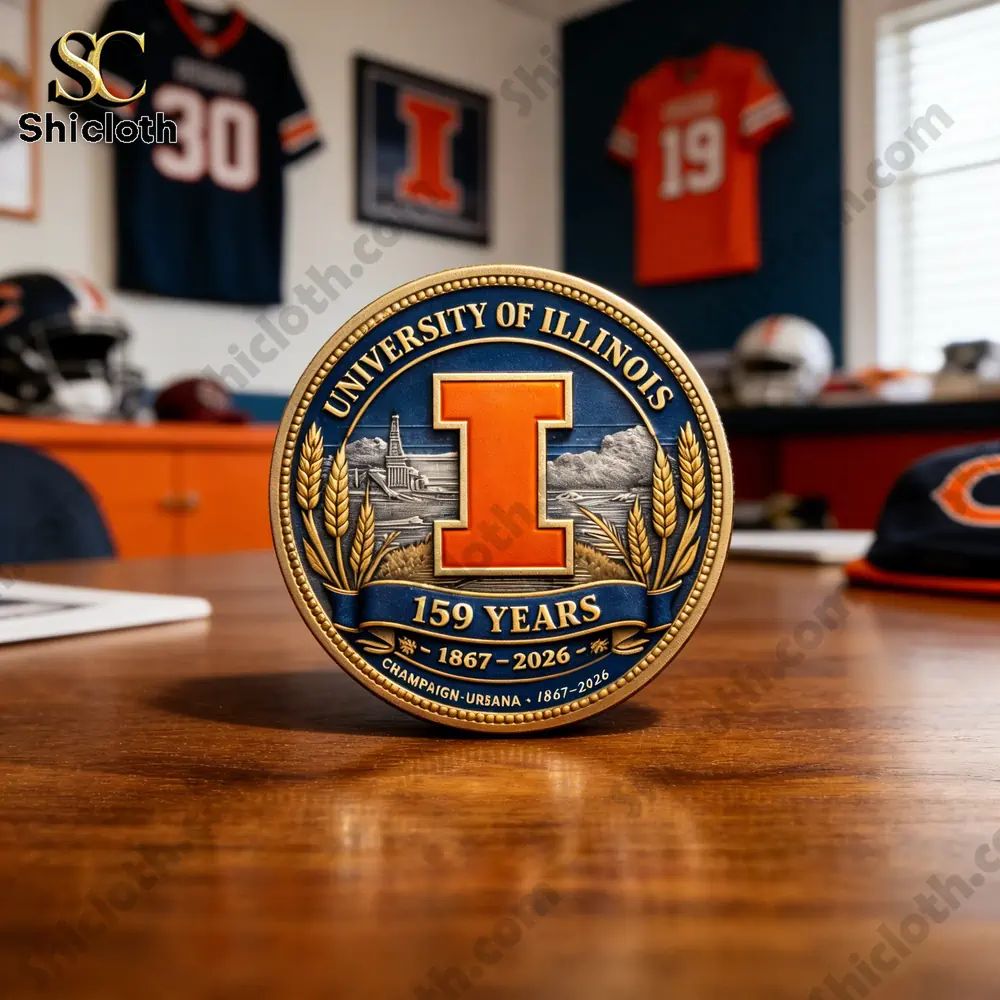 University of Illinois Fighting Illini 159th Anniversary Challenge Coin