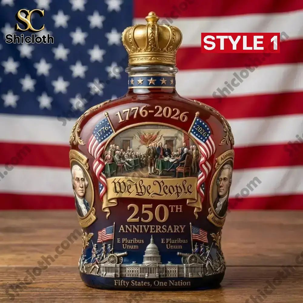 United States We The People 250th Anniversary 1776-2026 Custom Bottle
