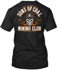 Sons Of Coal Mining Club T-Shirt Made in the USA Size S to 5XL