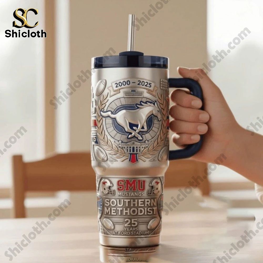 SMU Mustangs 25 Years 40Oz Tumbler