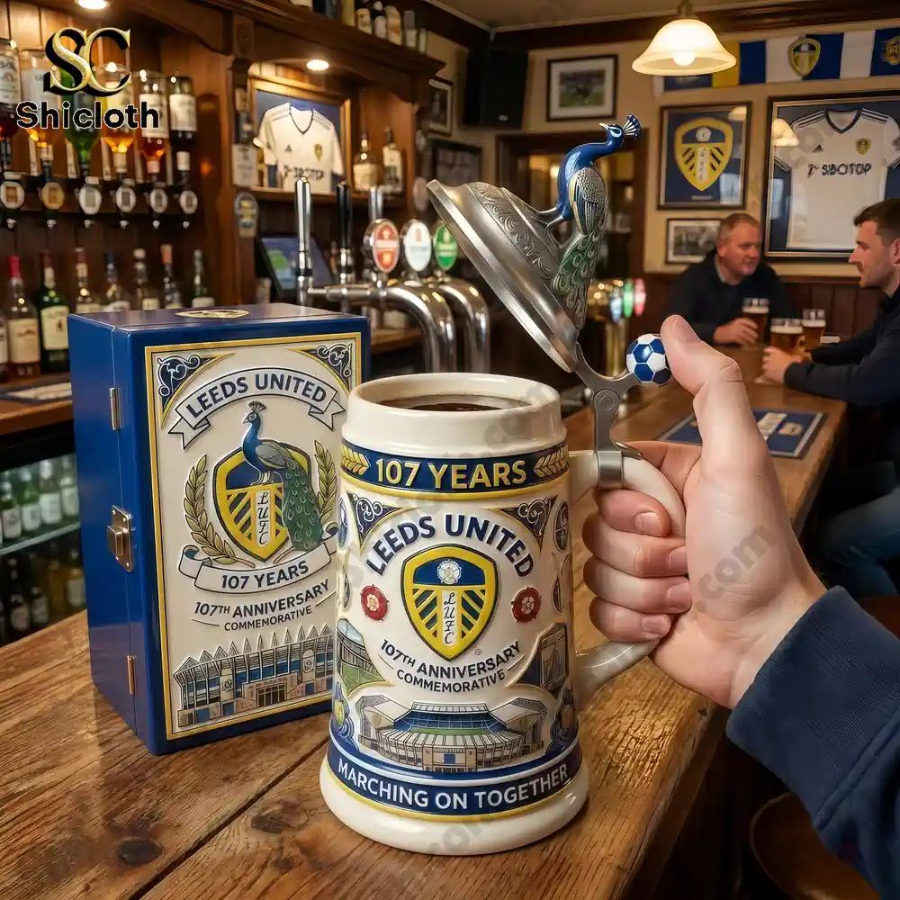Leeds United 107th Anniversary Commemorative Collector Beer Stein