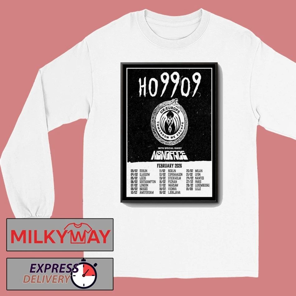Horror UK Europe February 2026 Poster shirt