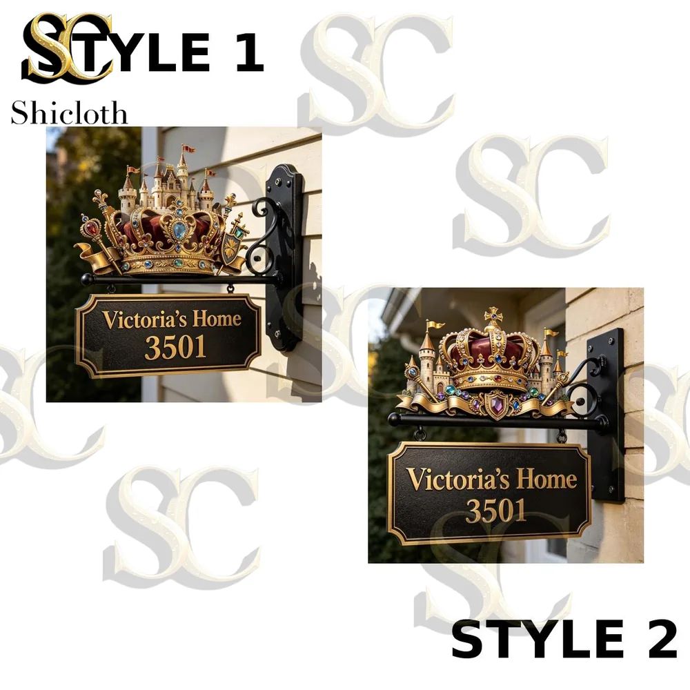 Crown Royal Custom Name Themed Door Sign