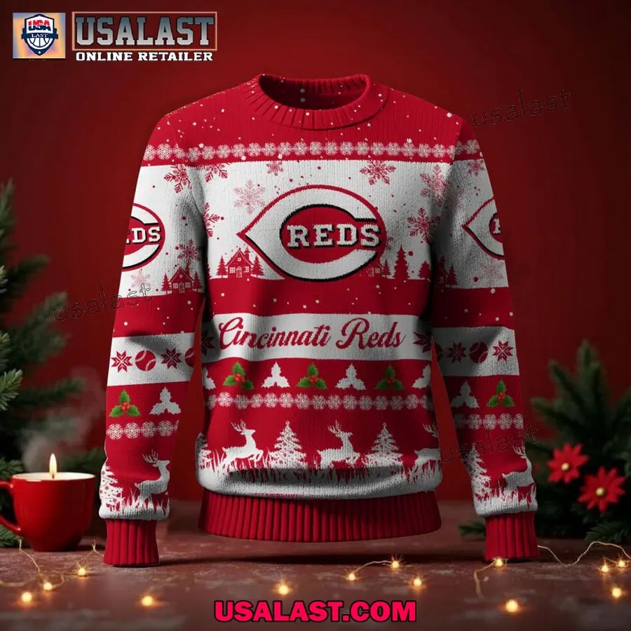 Cincinnati Reds Ugly Christmas Sweater Jumper