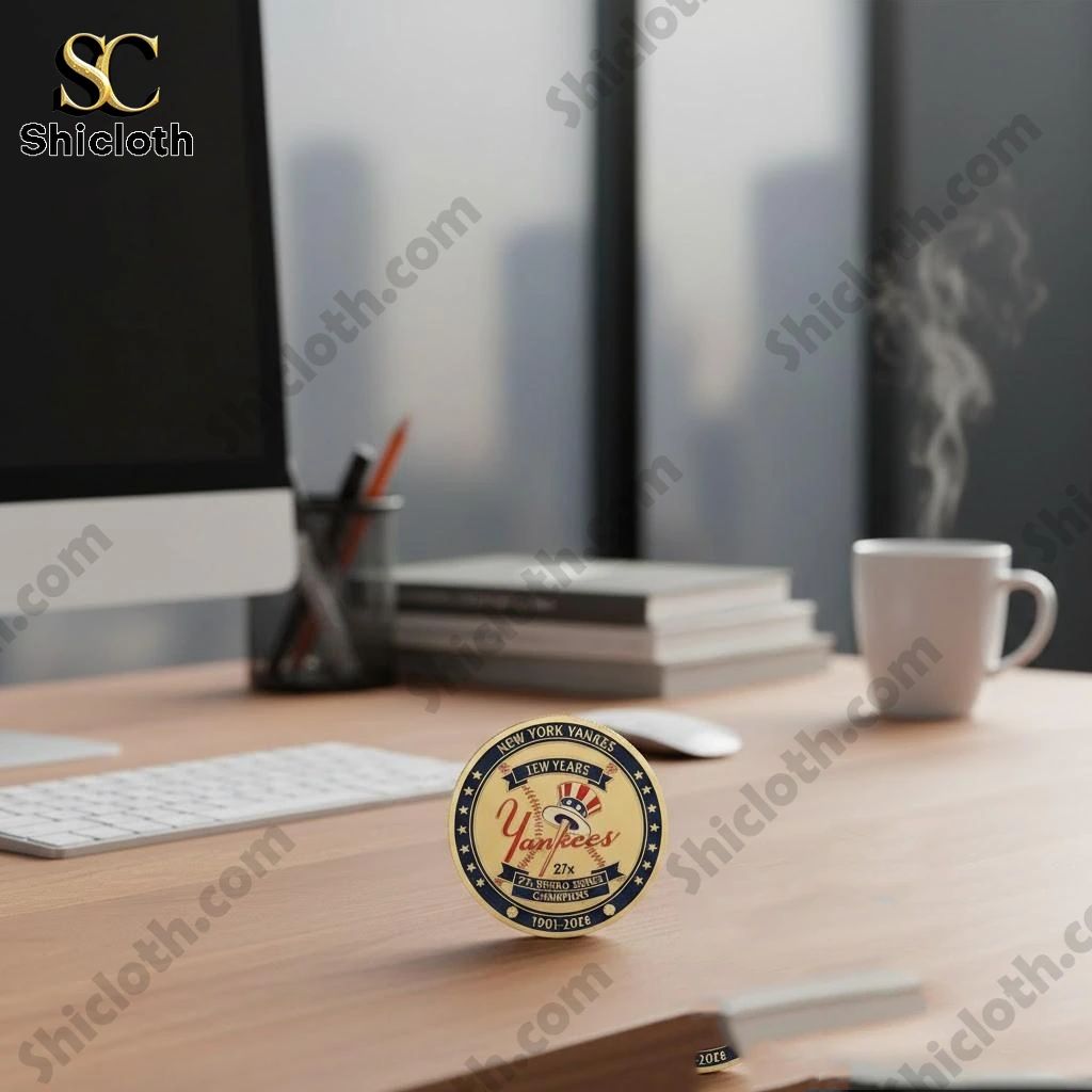 New York Yankees 125th Anniversary 27x World Series Champions Commemorative Coin