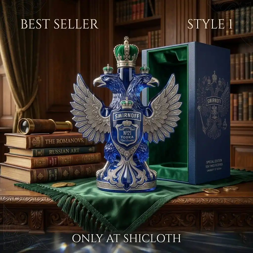 Smirnoff No. 21 Double-Headed Eagle Triple Distilled Special Edition Vodka Bottle