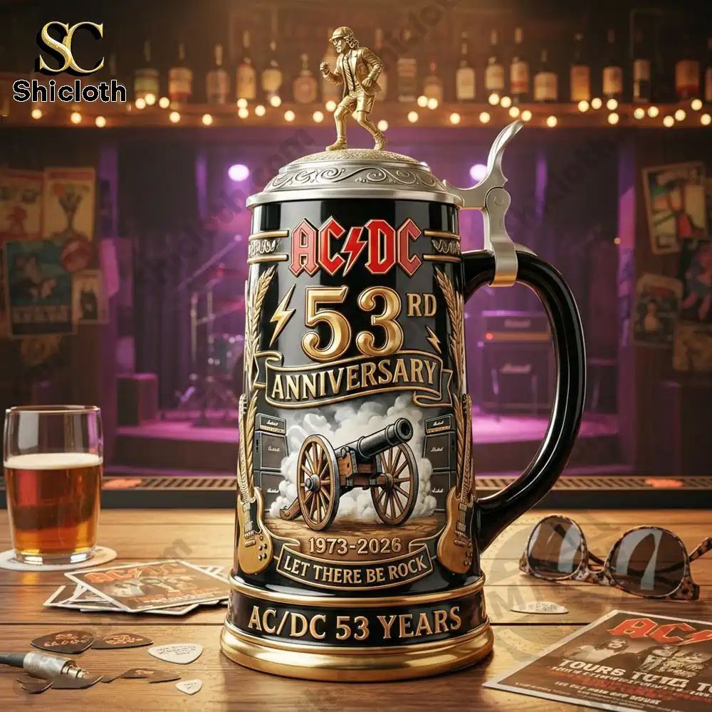 ACDC 53 Years of High Voltage 1973-2026 Anniversary Collector’s Beer Stein