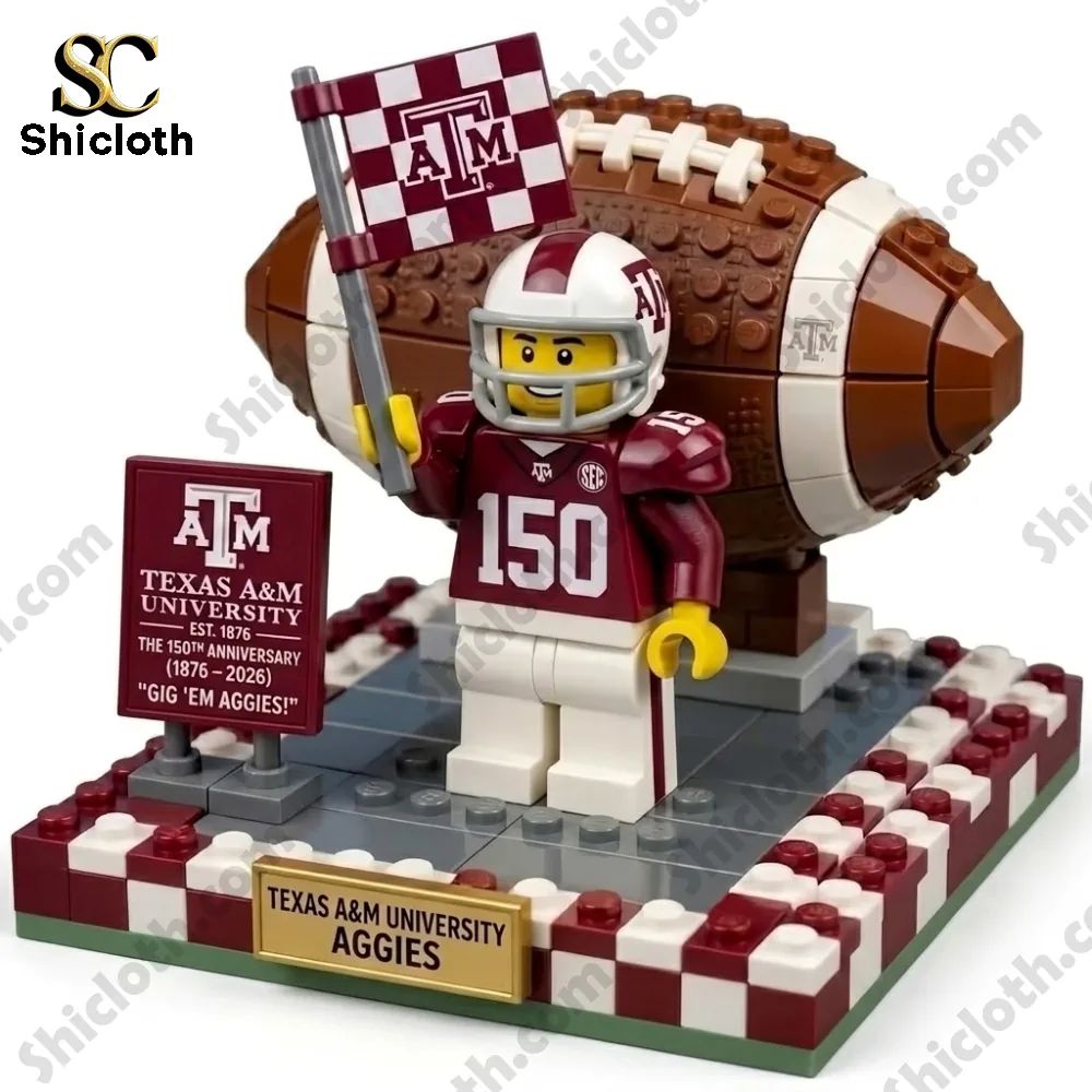 Texas A&M 150Th Anniversary Football Building Brick Set 2026