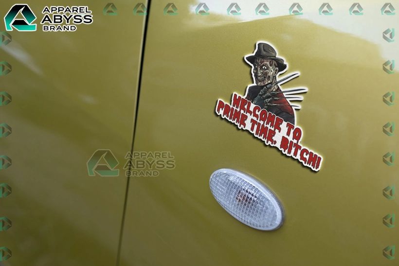 Freddy Krueger Edition 3D Car Name Emblem Sticker