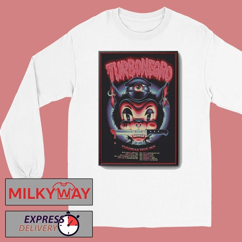 Turbonegro EU 2025 Tour Poster shirt