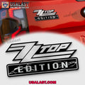 ZZ Top Edition 3D Engraved Car Emblem Sticker