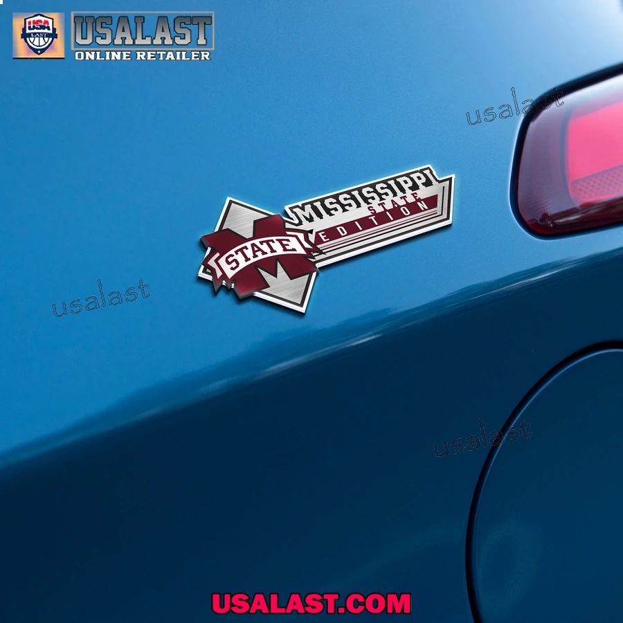 Mississippi State Bulldogs Edition 3D Car Badge Sticker