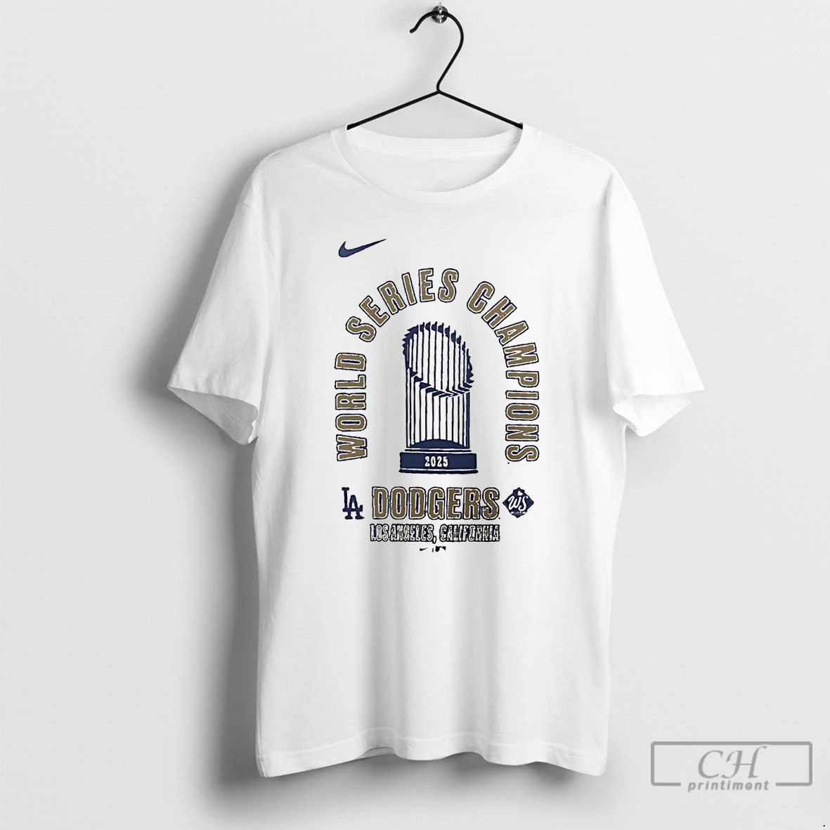 Premium Los Angeles Dodgers 2025 World Series Champions Trophy T Shirts