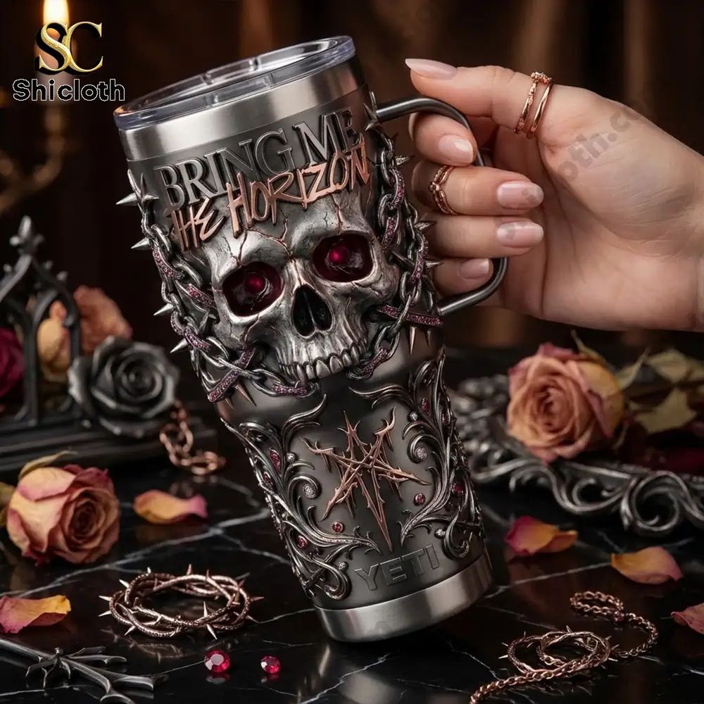 Bring Me The Horizon 40oz Yeti Tumbler With Handle