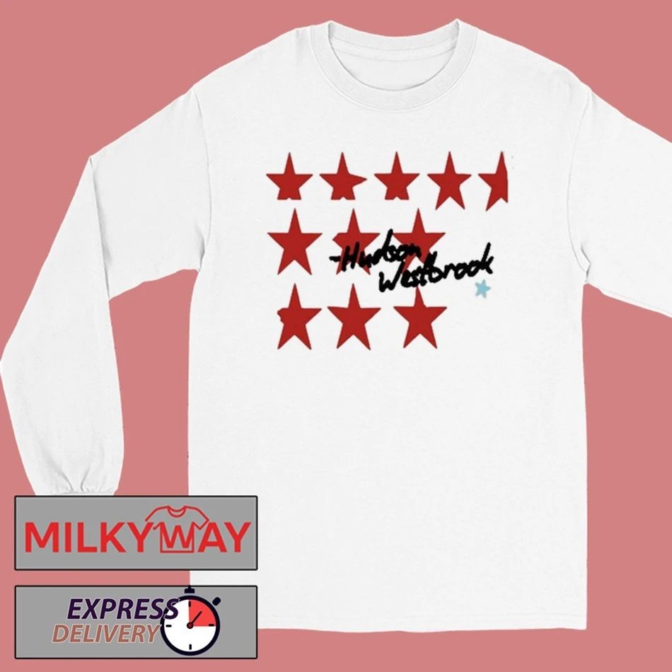 Hudson Westbrook Red Star White shirt