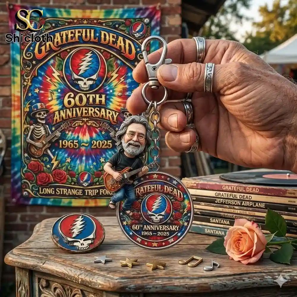 Grateful Dead 60th Anniversary Keychain