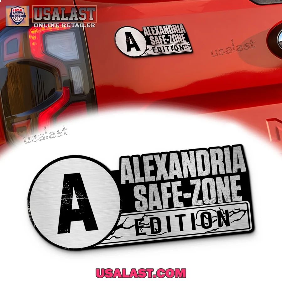Alexandria Safe-Zone The Waking Dead 3D Car Badge Sticker