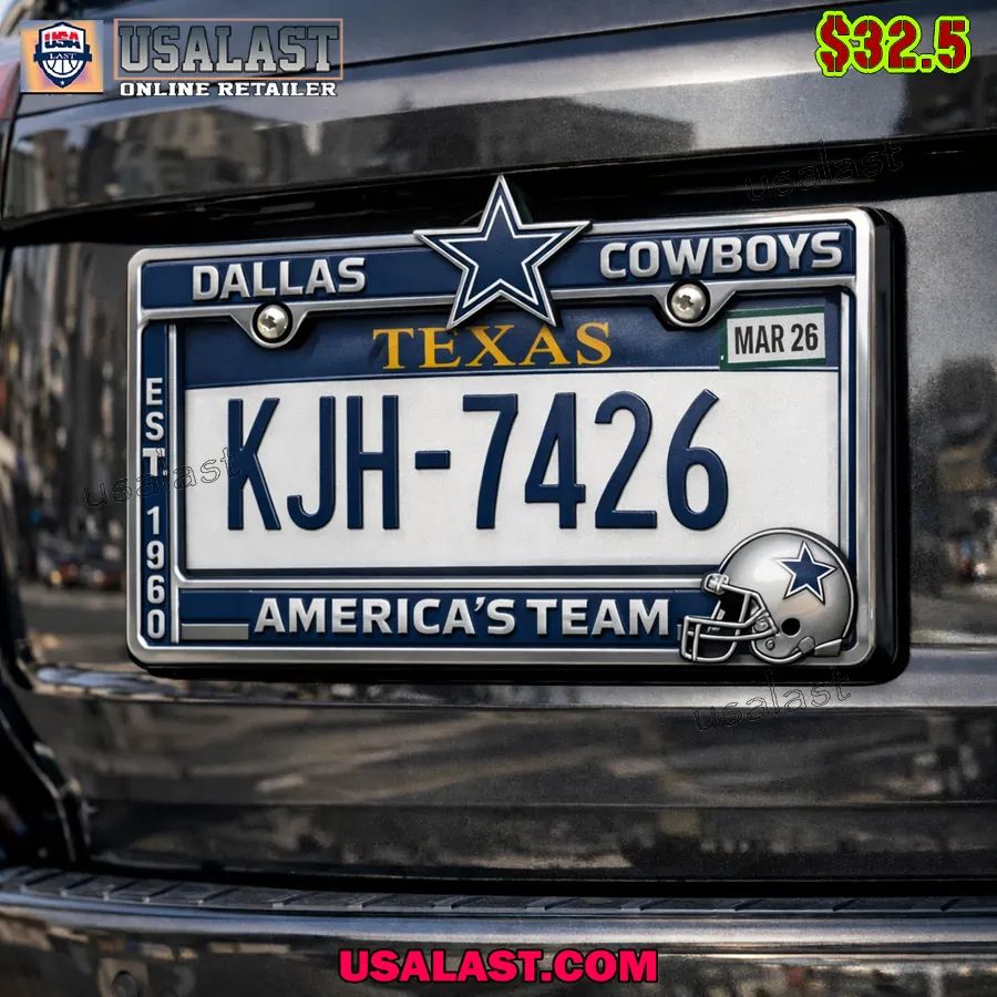 Dallas Cowboys Limited Edition License Plate Frame